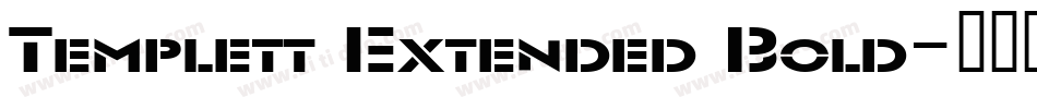 Templett Extended Bold字体转换